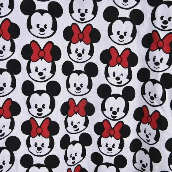 Disney Tsum  Tsum Minnie Mickey Mouse Hooded One-Piece Pajamas Onesie Medium - Picture 8 of 14